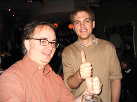 img_5610 Winter contributor David Lariviere and Managing Editor John Shelling.