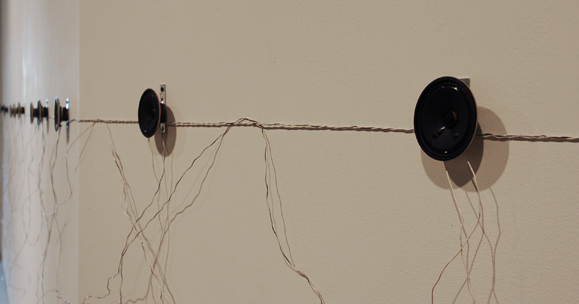 Annie Martin, Untitled, 2011. Installation views, from the exhibition "Horizon", courtesy of PAVED Arts.